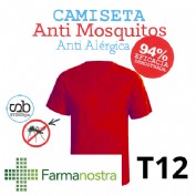 Camiseta antimosquitos stingbye camiseta manga corta  | talla t12 | color rojo